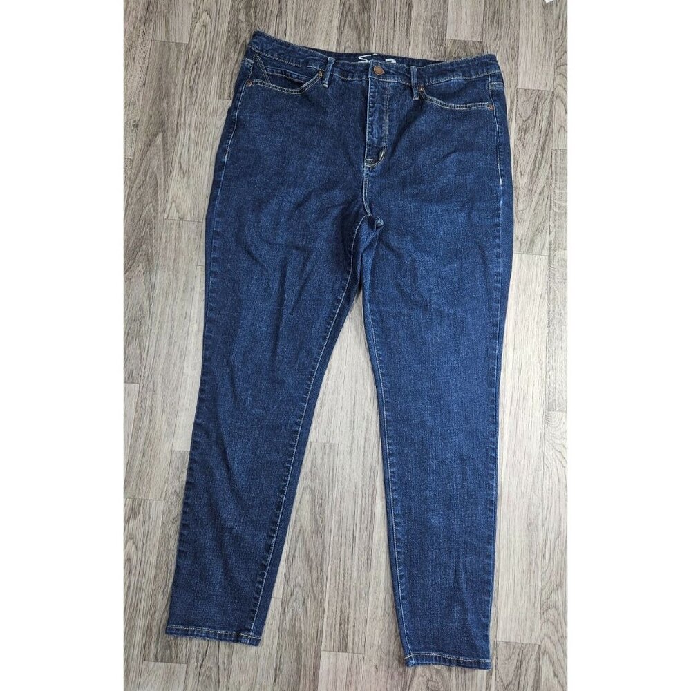 (3/$35) Seven 7 Womens Size 16 Pockets Skinny Denim Blue Jeans